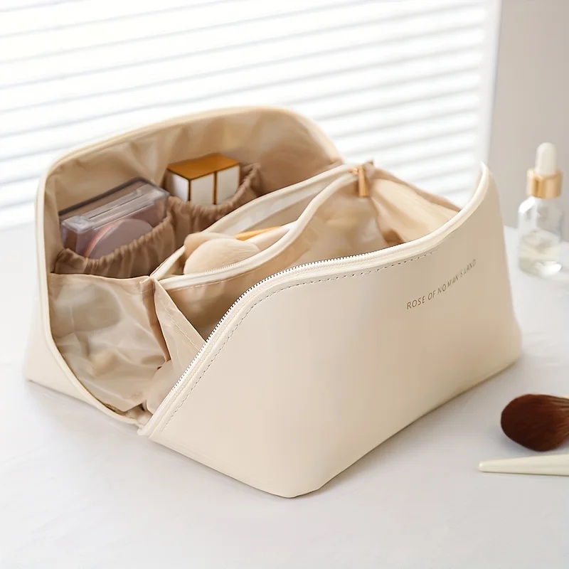 Luxury Skincare Containers - Makeup organizer female toiletry kit bag