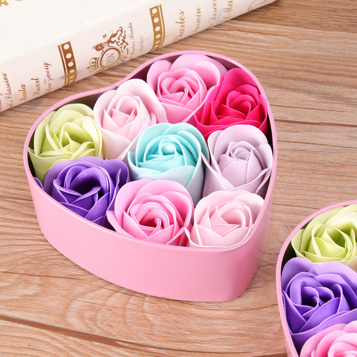 Rose Soap Flower Soap Set in E - Luxury Skincare Gift Set For Her 评论和价格
