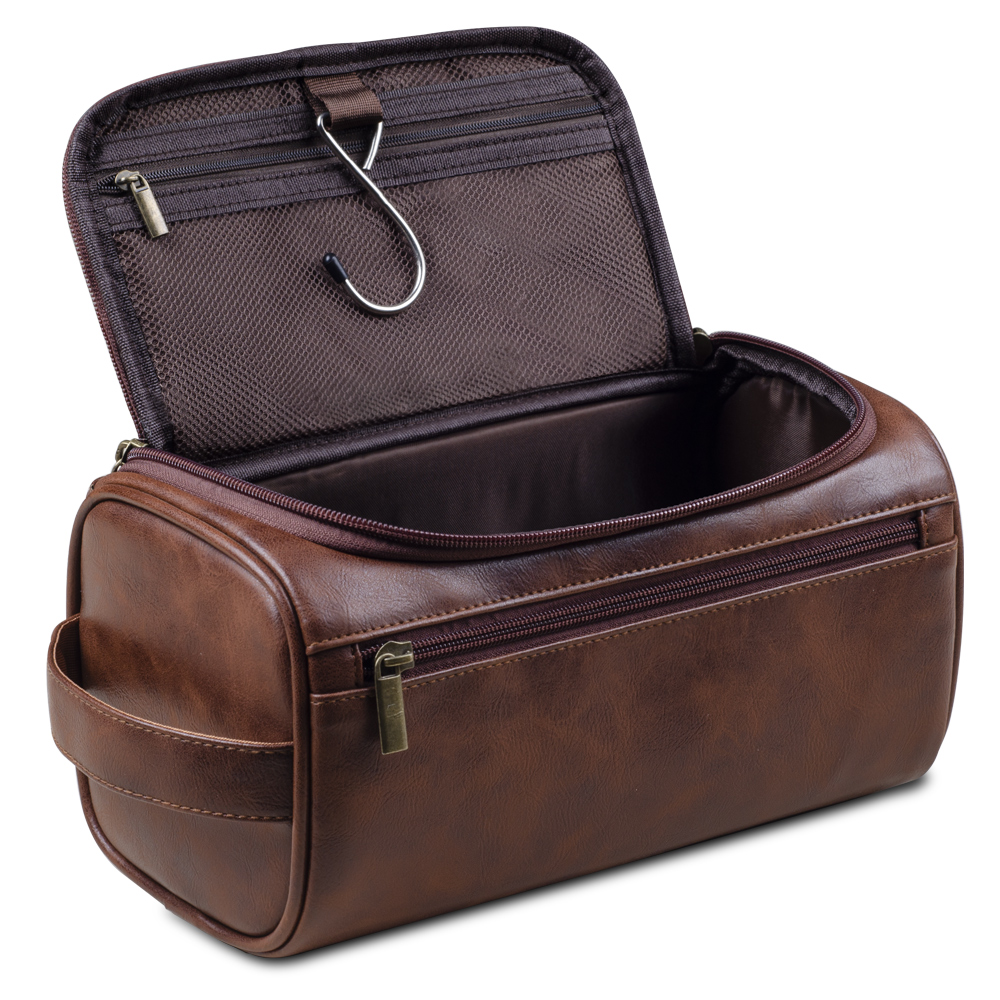 Men PU Vintage Luxury Toiletry - Luxury Skincare Containers 评论和价格