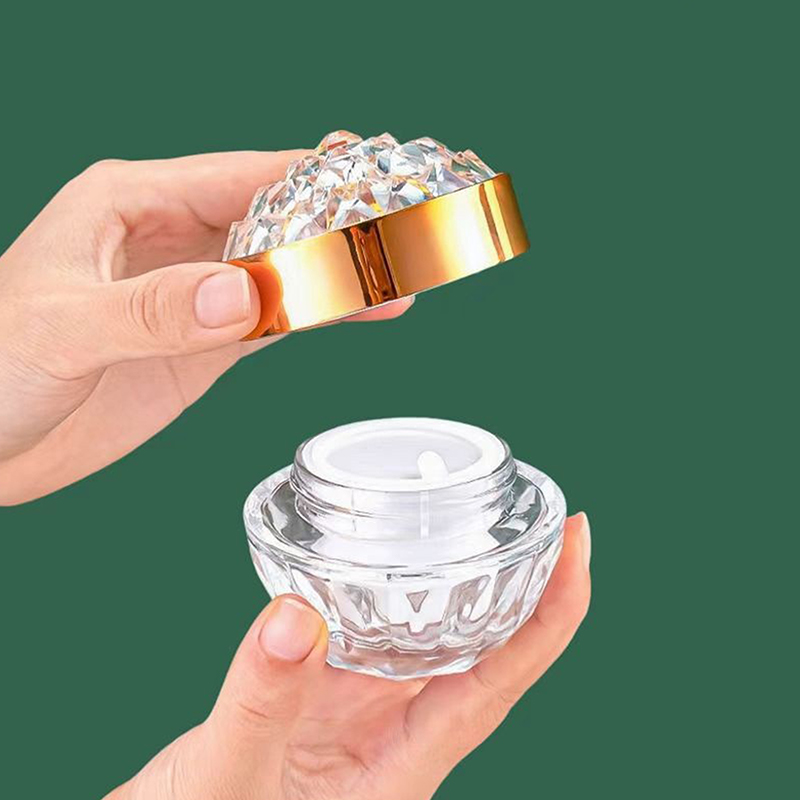 Luxury Diamond 50g Glass Face  - Luxury Skincare Containers 评论和价格