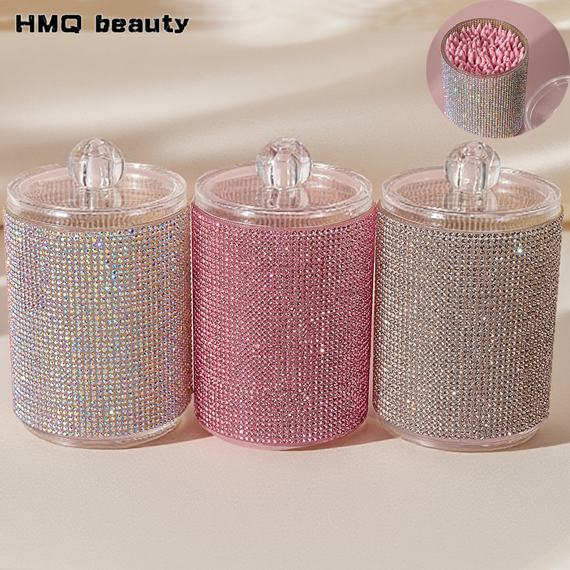 Luxury Diamond Cotton Swab Sto - Luxury Skincare Containers 评论和价格