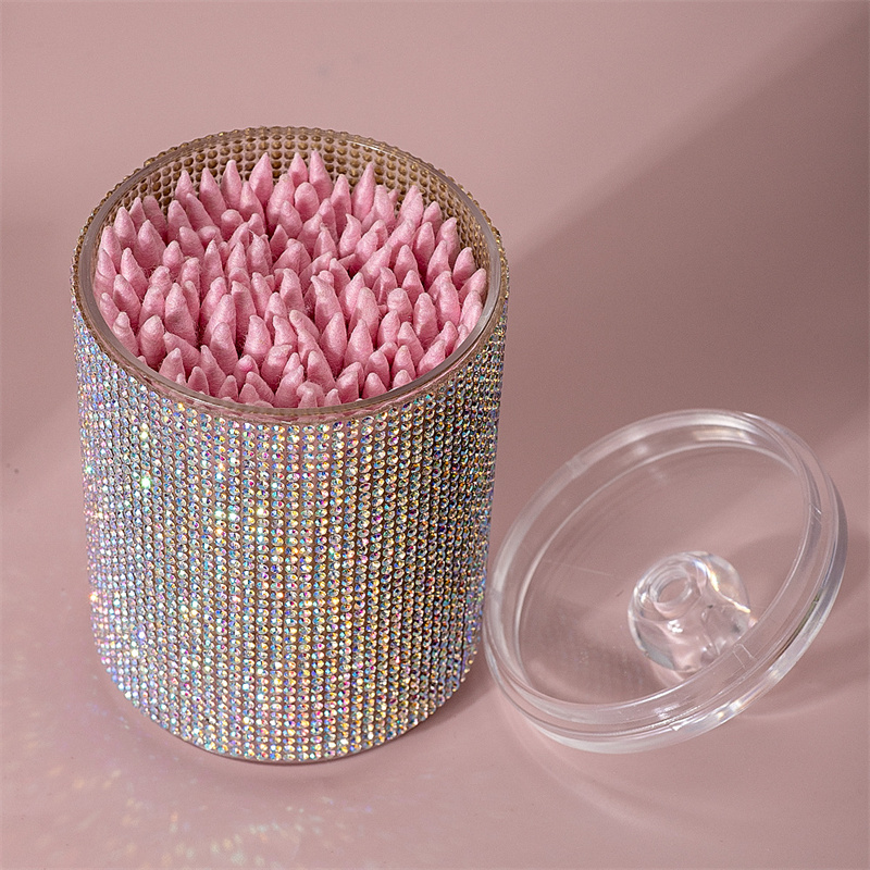 Luxury Diamond Cotton Swab Sto - Luxury Skincare Containers 评论和价格