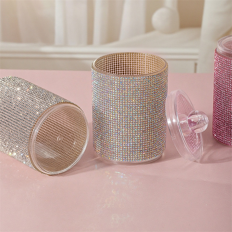 Luxury Diamond Cotton Swab Sto - Luxury Skincare Containers 评论和价格