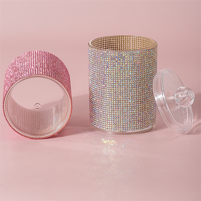 Luxury Diamond Cotton Swab Sto - Luxury Skincare Containers 评论和价格