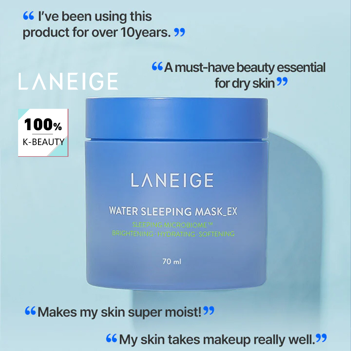 LANEIGE Water Sleeping Mask 70 - Luxury Skincare Fridge 评论和价格