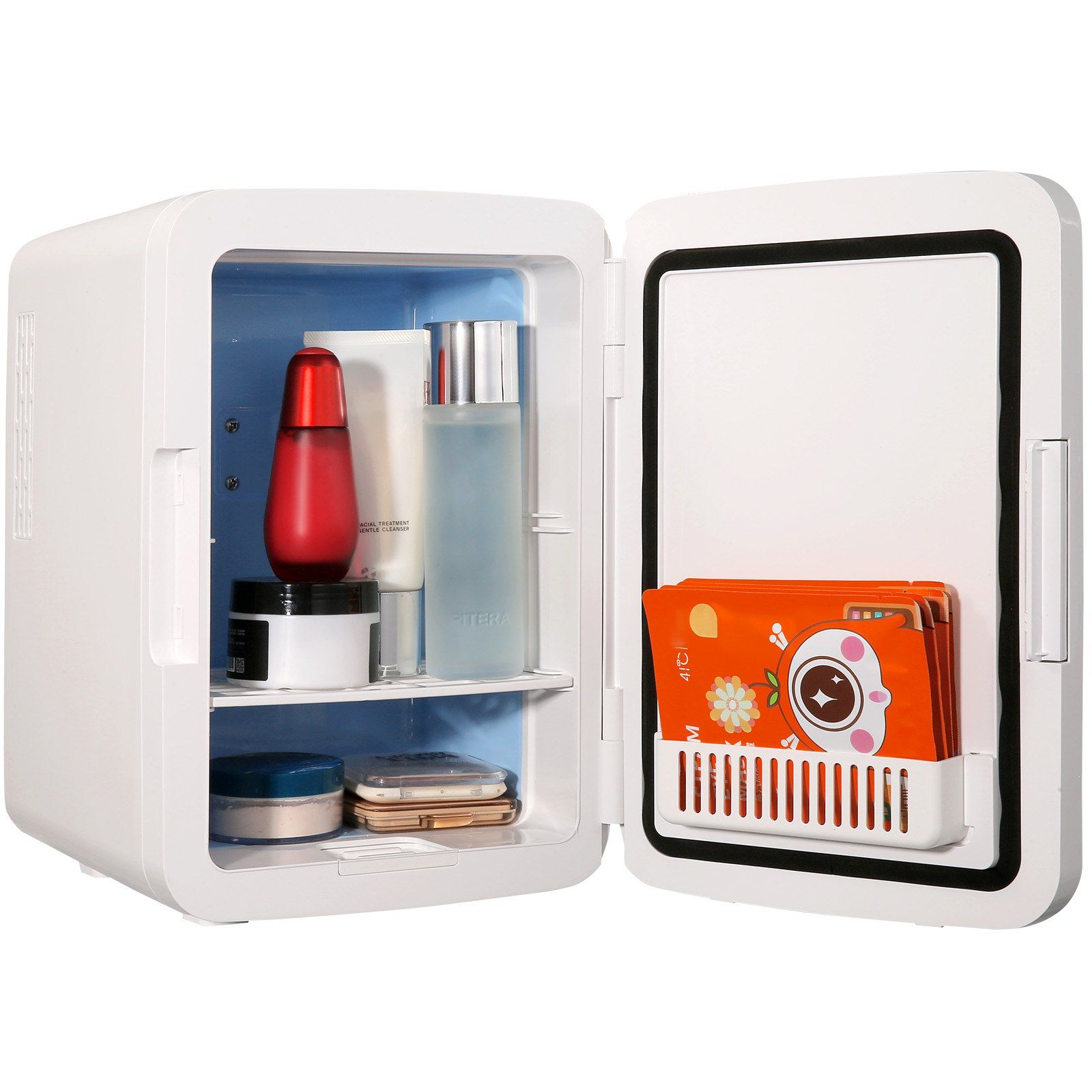 Mini 10-Liter/12-Can Portable  - Luxury Skincare Fridge 评论和价格